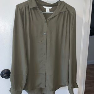 HM long sleeve button down blouse